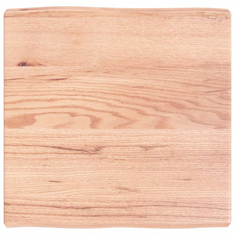 Casa si Gradina - Mobilier - Feronerie si accesorii mobila - Blat masa, 60x60x(2-6) cm, maro, lemn tratat contur organic - Infinity.ro