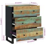 Casa si Gradina - Mobilier - Comode si corpuri - Comode - Servanta, 60x33x75 cm, lemn masiv reciclat - Infinity.ro