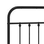 Casa si Gradina - Mobilier - Paturi si accesorii - Paturi - Cadru pat metalic cu tablie de cap/picioare, negru, 180x200 cm - Infinity.ro