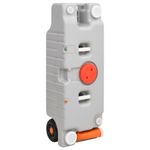 Sport si Outdoor - Camping - Accesorii camping si drumetii - Rezervor de apa cu roti pentru camping, gri, 75 L - Infinity.ro