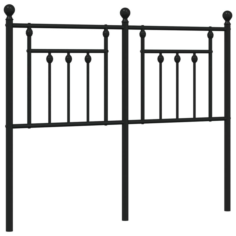 Casa si Gradina - Mobilier - Paturi si accesorii - Accesorii paturi - Tablie de pat metalica, negru, 120 cm - Infinity.ro