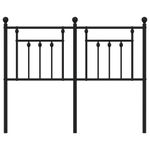 Casa si Gradina - Mobilier - Paturi si accesorii - Accesorii paturi - Tablie de pat metalica, negru, 120 cm - Infinity.ro