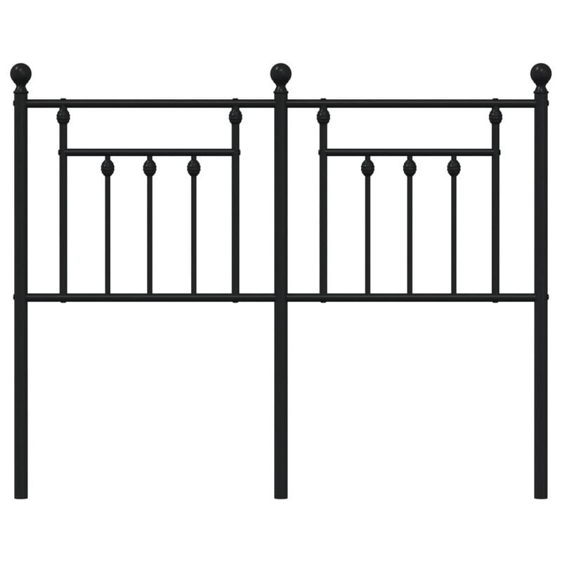 Casa si Gradina - Mobilier - Paturi si accesorii - Accesorii paturi - Tablie de pat metalica, negru, 120 cm - Infinity.ro