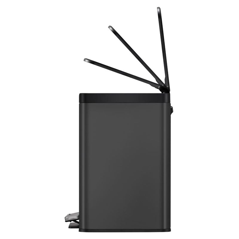 Casa si Gradina - Mobilier - Organizare si depozitare - Cosuri de gunoi - EKO Cos de gunoi cu pedala Essential, negru, 20+9 L - Infinity.ro