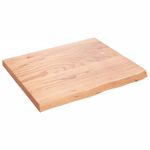 Casa si Gradina - Mobilier - Biblioteci si rafturi - Rafturi - Polita perete maro deschis 60x50x2 cm lemn masiv stejar tratat - Infinity.ro