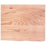 Casa si Gradina - Mobilier - Biblioteci si rafturi - Rafturi - Polita perete maro deschis 60x50x2 cm lemn masiv stejar tratat - Infinity.ro