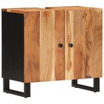 Casa si Gradina - Mobilier - Mobilier baie - Comode baie - Dulap de chiuveta 62x33x58 cm lemn masiv acacia & lemn compozit - Infinity.ro