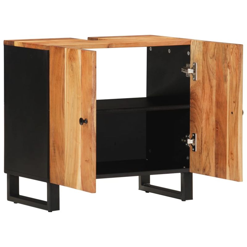 Casa si Gradina - Mobilier - Mobilier baie - Comode baie - Dulap de chiuveta 62x33x58 cm lemn masiv acacia & lemn compozit - Infinity.ro