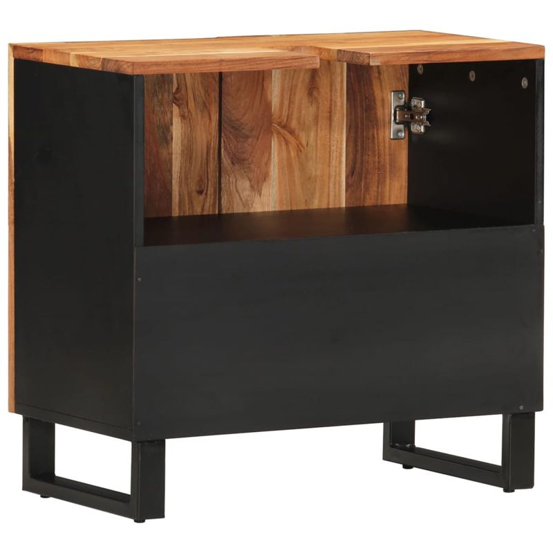 Casa si Gradina - Mobilier - Mobilier baie - Comode baie - Dulap de chiuveta 62x33x58 cm lemn masiv acacia & lemn compozit - Infinity.ro