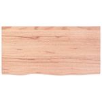 Casa si Gradina - Mobilier - Biblioteci si rafturi - Rafturi - Raft de perete maro deschis 80x40x(2-6) cm lemn stejar tratat - Infinity.ro