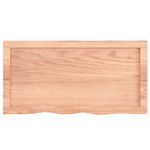 Casa si Gradina - Mobilier - Biblioteci si rafturi - Rafturi - Raft de perete maro deschis 80x40x(2-6) cm lemn stejar tratat - Infinity.ro