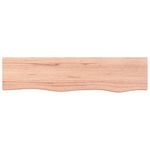 Casa si Gradina - Mobilier - Biblioteci si rafturi - Rafturi - Polita perete maro deschis 80x20x2 cm lemn masiv stejar tratat - Infinity.ro