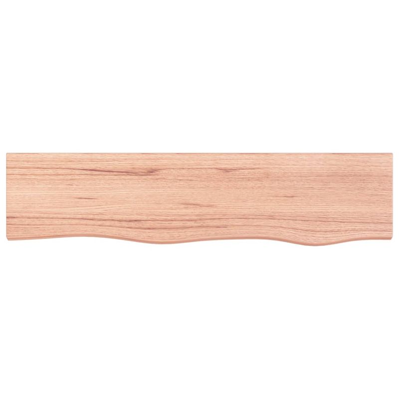 Casa si Gradina - Mobilier - Biblioteci si rafturi - Rafturi - Polita perete maro deschis 80x20x2 cm lemn masiv stejar tratat - Infinity.ro