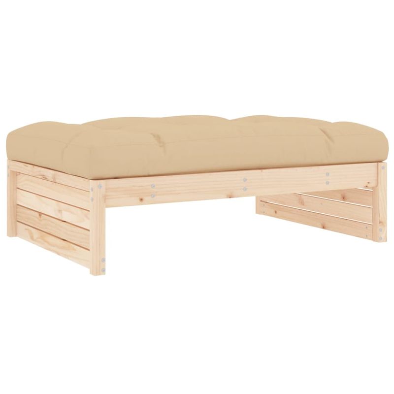Casa si Gradina - Gradina si terasa - Mobilier exterior - Canapele si fotolii gradina - Taburet de gradina, 120x80 cm, lemn masiv de pin - Infinity.ro