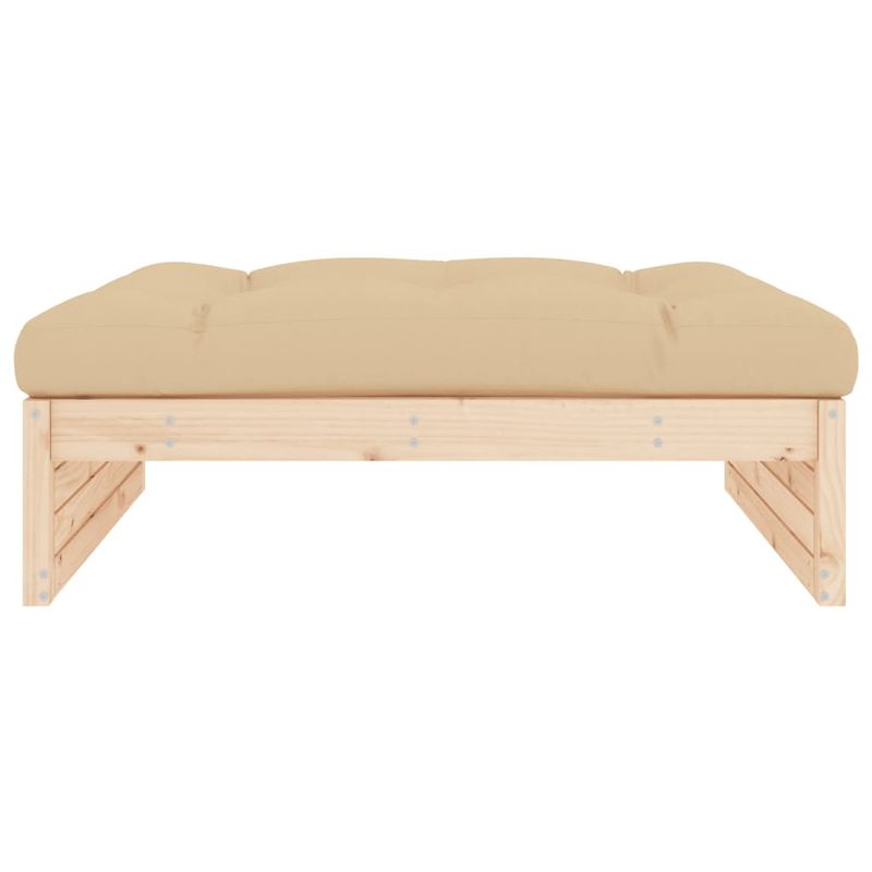 Casa si Gradina - Gradina si terasa - Mobilier exterior - Canapele si fotolii gradina - Taburet de gradina, 120x80 cm, lemn masiv de pin - Infinity.ro