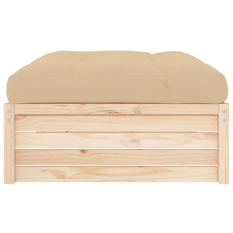 Casa si Gradina - Gradina si terasa - Mobilier exterior - Canapele si fotolii gradina - Taburet de gradina, 120x80 cm, lemn masiv de pin - Infinity.ro