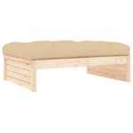 Casa si Gradina - Gradina si terasa - Mobilier exterior - Canapele si fotolii gradina - Taburet de gradina, 120x80 cm, lemn masiv de pin - Infinity.ro