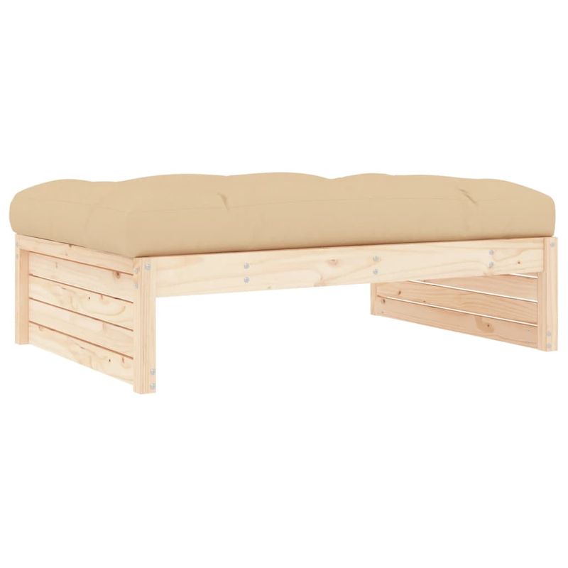 Casa si Gradina - Gradina si terasa - Mobilier exterior - Canapele si fotolii gradina - Taburet de gradina, 120x80 cm, lemn masiv de pin - Infinity.ro