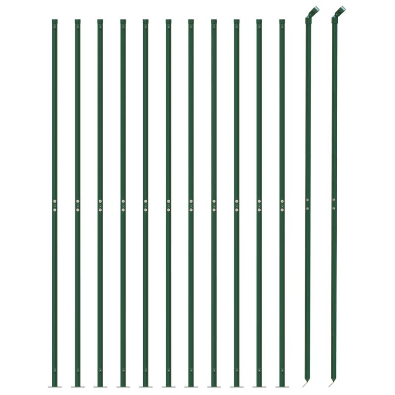 Casa si Gradina - Gradina si terasa - Garduri, panouri si accesorii - Gard plasa de sarma cu bordura, verde, 2,2x25 m - Infinity.ro