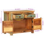 Casa si Gradina - Mobilier - Comode si corpuri - Comode - Servanta, 68x35x55 cm, lemn masiv reciclat - Infinity.ro