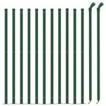 Casa si Gradina - Gradina si terasa - Garduri, panouri si accesorii - Gard plasa de sarma cu bordura, verde, 1x25 m - Infinity.ro