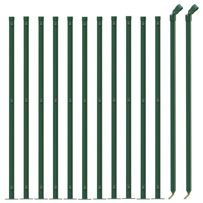 Casa si Gradina - Gradina si terasa - Garduri, panouri si accesorii - Gard plasa de sarma cu bordura, verde, 1x25 m - Infinity.ro