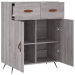 Casa si Gradina - Mobilier - Comode si corpuri - Comode - Servanta, gri sonoma, 69,5x34x90 cm, lemn compozit - Infinity.ro