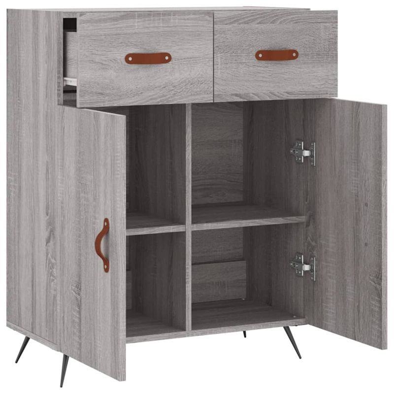 Casa si Gradina - Mobilier - Comode si corpuri - Comode - Servanta, gri sonoma, 69,5x34x90 cm, lemn compozit - Infinity.ro