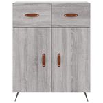 Casa si Gradina - Mobilier - Comode si corpuri - Comode - Servanta, gri sonoma, 69,5x34x90 cm, lemn compozit - Infinity.ro