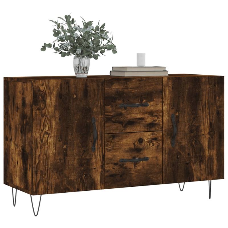 Casa si Gradina - Mobilier - Comode si corpuri - Comode - Servanta, stejar fumuriu, 100x36x60 cm, lemn compozit - Infinity.ro