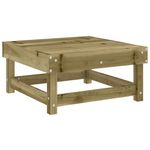 Casa si Gradina - Gradina si terasa - Mobilier exterior - Canapele si fotolii gradina - Taburet de gradina cu perna, lemn de pin tratat - Infinity.ro
