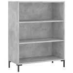 Casa si Gradina - Mobilier - Biblioteci si rafturi - Biblioteci - Biblioteca, gri beton, 69,5x32,5x90 cm, lemn compozit - Infinity.ro