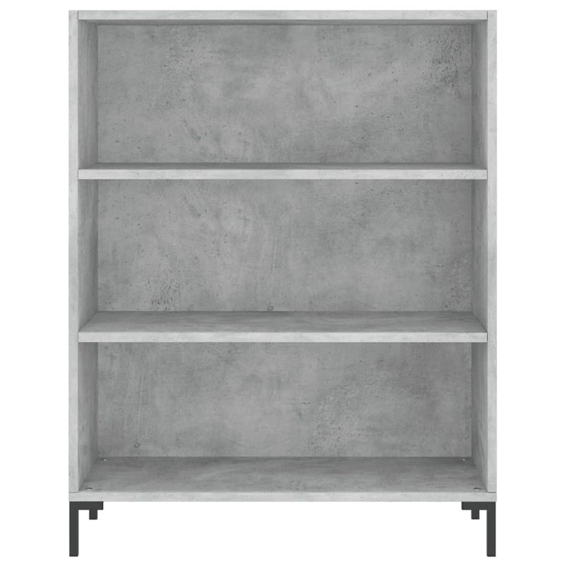 Casa si Gradina - Mobilier - Biblioteci si rafturi - Biblioteci - Biblioteca, gri beton, 69,5x32,5x90 cm, lemn compozit - Infinity.ro