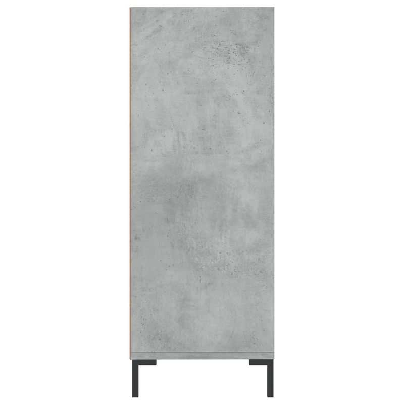 Casa si Gradina - Mobilier - Biblioteci si rafturi - Biblioteci - Biblioteca, gri beton, 69,5x32,5x90 cm, lemn compozit - Infinity.ro