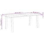 Casa si Gradina - Mobilier - Mese si birouri - Mese bucatarie si dining - Masa de bucatarie, 200x90x75 cm, lemn masiv de acacia - Infinity.ro