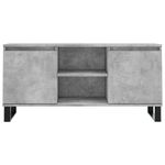 Casa si Gradina - Mobilier - Comode si corpuri - Comode - Comoda TV, gri beton, 104x35x50 cm, lemn compozit - Infinity.ro