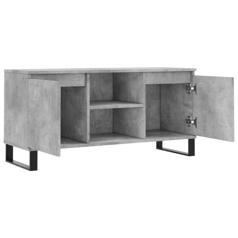 Casa si Gradina - Mobilier - Comode si corpuri - Comode - Comoda TV, gri beton, 104x35x50 cm, lemn compozit - Infinity.ro