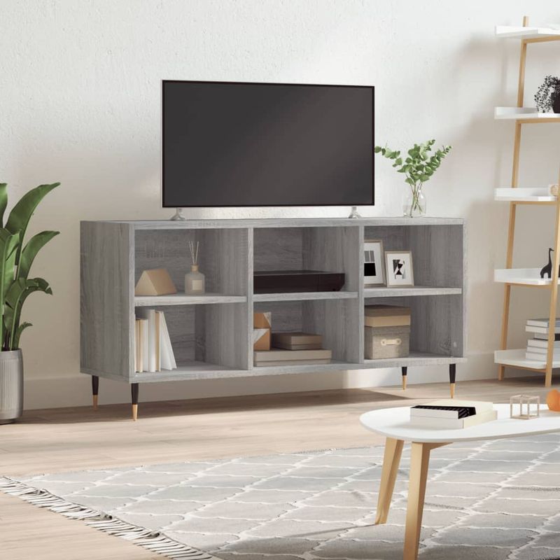 Casa si Gradina - Mobilier - Comode si corpuri - Comode - Comoda TV, gri sonoma, 103,5x30x50 cm, lemn compozit - Infinity.ro