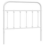 Casa si Gradina - Mobilier - Paturi si accesorii - Accesorii paturi - Tablie de pat metalica, alb, 100 cm - Infinity.ro