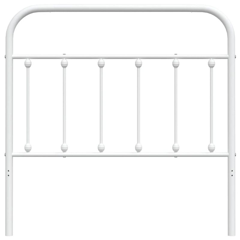 Casa si Gradina - Mobilier - Paturi si accesorii - Accesorii paturi - Tablie de pat metalica, alb, 100 cm - Infinity.ro
