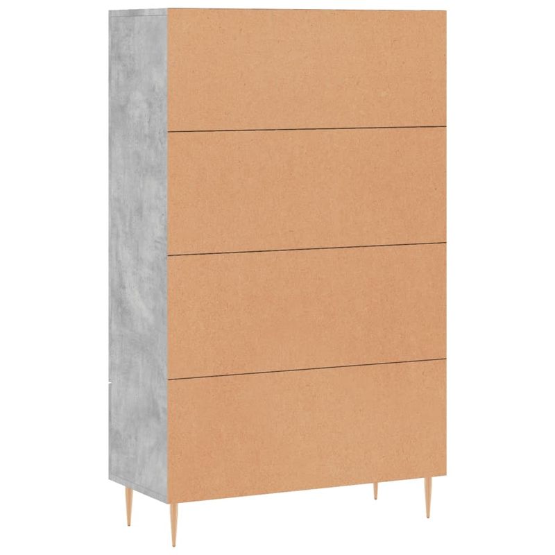 Casa si Gradina - Mobilier - Comode si corpuri - Corpuri bucatarie - Dulap inalt, gri beton, 69,5x31x115 cm, lemn prelucrat - Infinity.ro