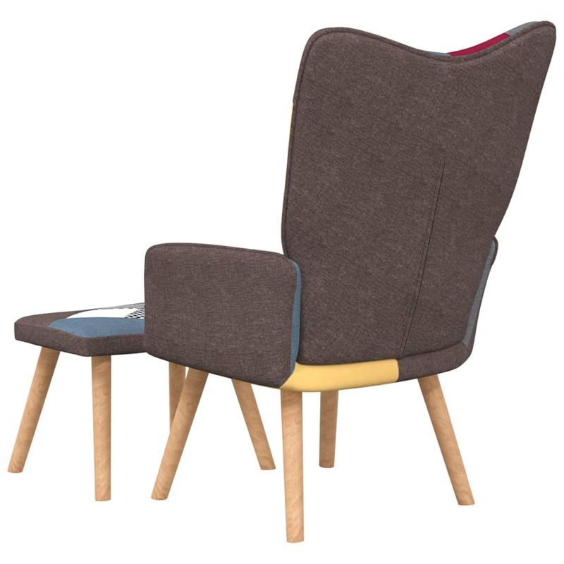 Casa si Gradina - Mobilier - Scaune si fotolii - Fotolii - Fotoliu de relaxare cu taburet, textil, petice - Infinity.ro