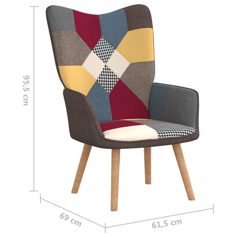Casa si Gradina - Mobilier - Scaune si fotolii - Fotolii - Fotoliu de relaxare cu taburet, textil, petice - Infinity.ro