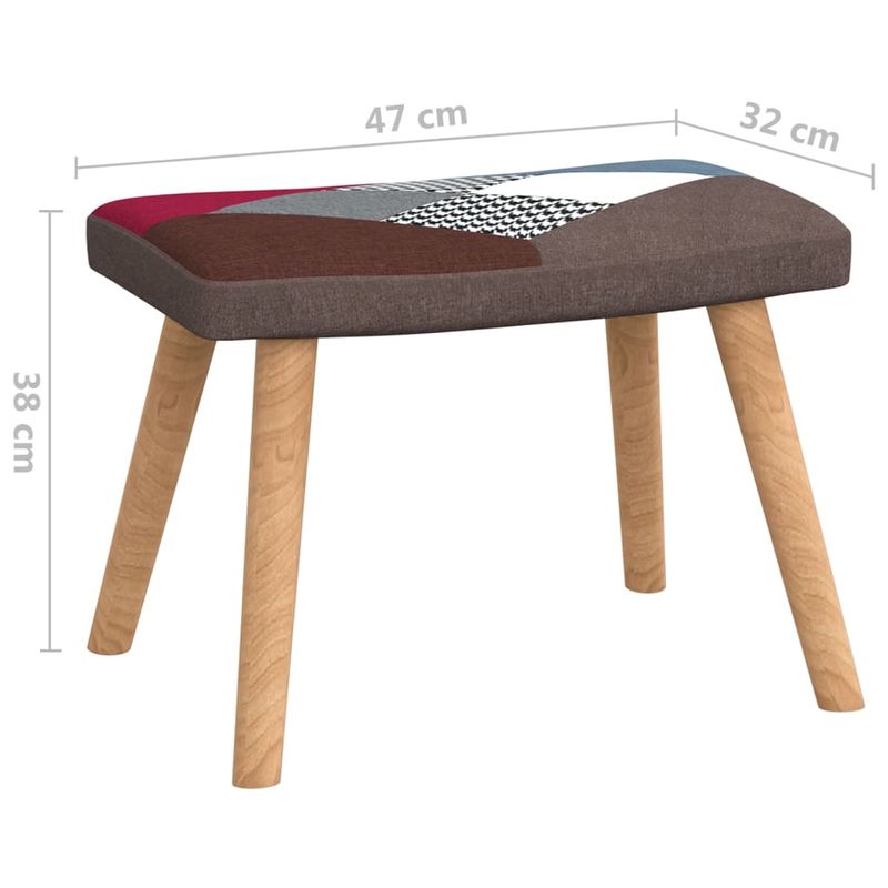 Casa si Gradina - Mobilier - Scaune si fotolii - Fotolii - Fotoliu de relaxare cu taburet, textil, petice - Infinity.ro