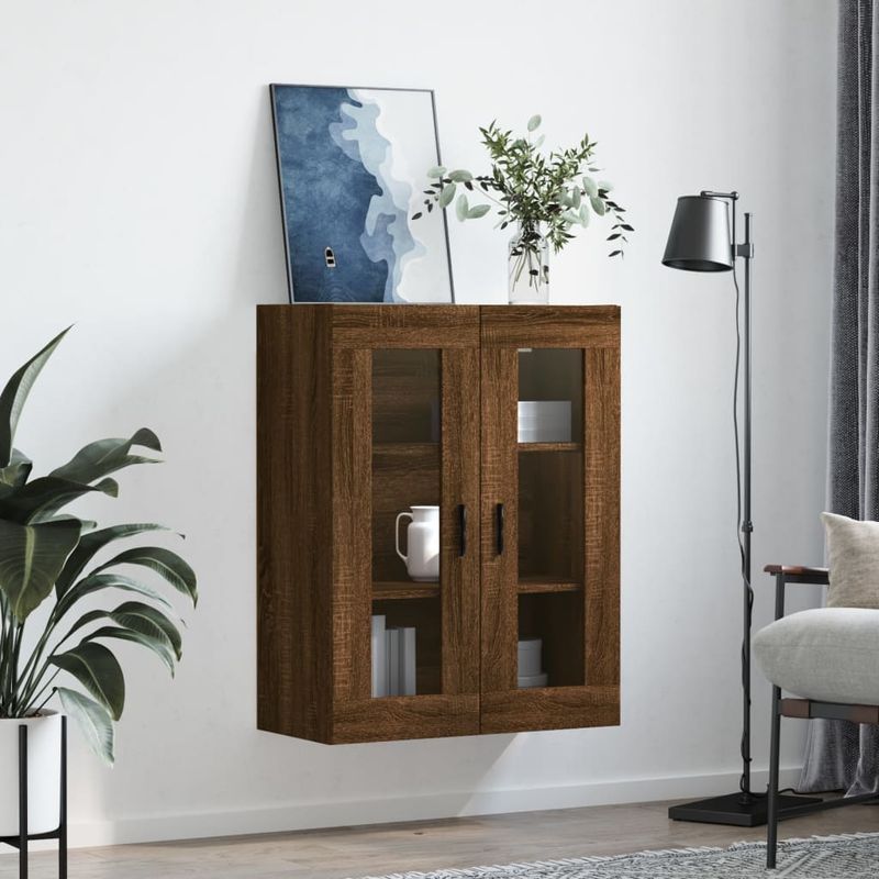 Casa si Gradina - Mobilier - Comode si corpuri - Comode - Dulap montat pe perete, stejar maro, 69,5x34x90 cm - Infinity.ro