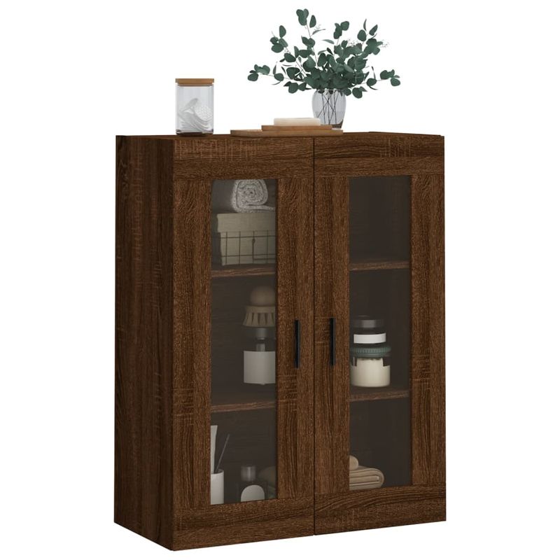 Casa si Gradina - Mobilier - Comode si corpuri - Comode - Dulap montat pe perete, stejar maro, 69,5x34x90 cm - Infinity.ro