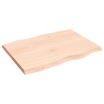 Casa si Gradina - Mobilier - Feronerie si accesorii mobila - Blat masa 80x60x(2-4) cm lemn stejar netratat contur organic - Infinity.ro