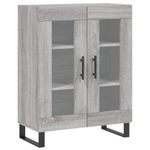 Casa si Gradina - Mobilier - Comode si corpuri - Comode - Servanta, gri sonoma, 69,5x34x90 cm, lemn compozit - Infinity.ro
