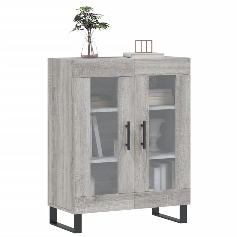 Casa si Gradina - Mobilier - Comode si corpuri - Comode - Servanta, gri sonoma, 69,5x34x90 cm, lemn compozit - Infinity.ro