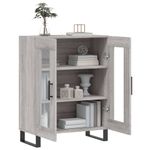Casa si Gradina - Mobilier - Comode si corpuri - Comode - Servanta, gri sonoma, 69,5x34x90 cm, lemn compozit - Infinity.ro